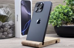 Aktiválatlan ÚJ iPhone 16 Pro Max Black Titanium 256GB 2 ÉV Garanciával Számlával 100% Aksi