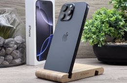 Aktiválatlan ÚJ iPhone 16 Pro Max Black Titanium 256GB 2 ÉV Garanciával Számlával 100% Aksi