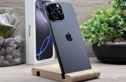 Aktiválatlan ÚJ iPhone 16 Pro Max Black Titanium 256GB 2 ÉV Garanciával Számlával 100% Aksi