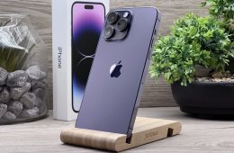 Hibátlan iPhone 14 Pro Max Deep Purple 128GB 2 ÉV Garanciával Számlával 93% Aksi