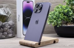 Hibátlan iPhone 14 Pro Max Deep Purple 128GB 2 ÉV Garanciával Számlával 93% Aksi