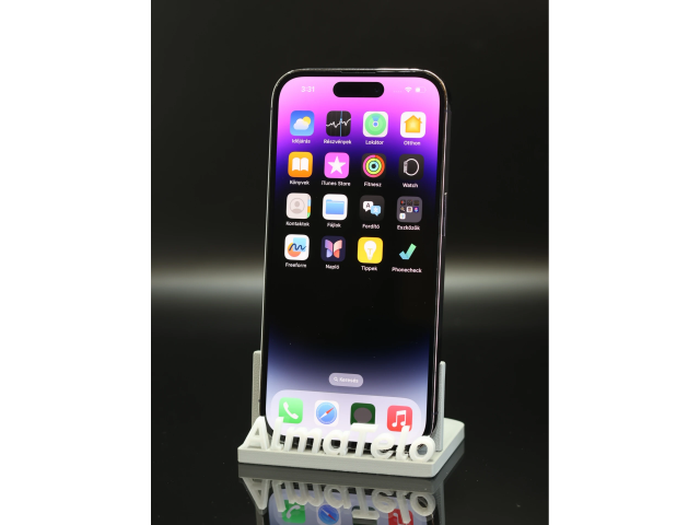 Apple iPhone 14 Pro 128 GB Deep Purple 100% akku - 12 HÓ GARANCIA
