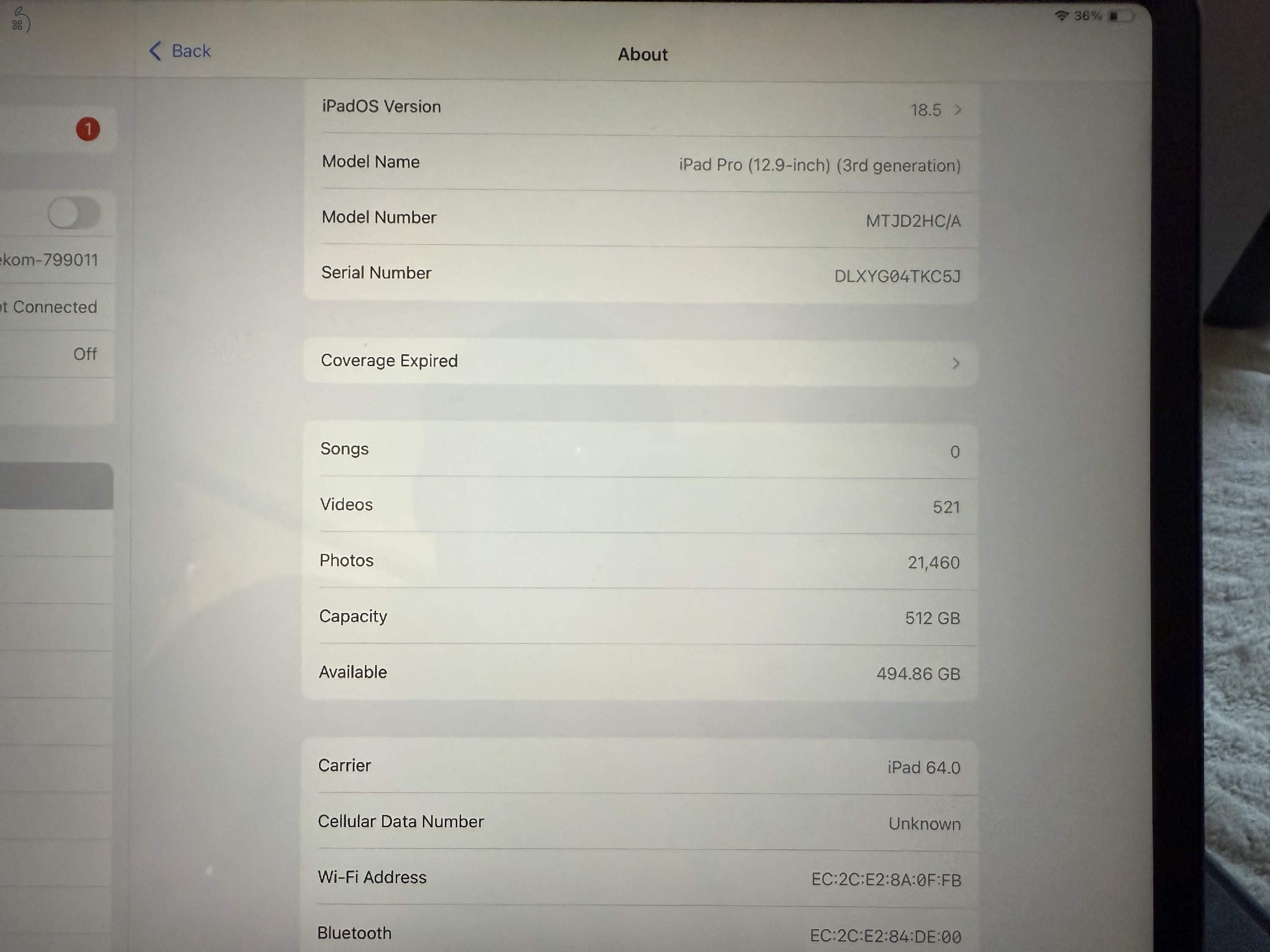 iPad Pro 12.9 3.gen SIM 512GB + Apple Pencil 2 + Apple Smart Keyboard