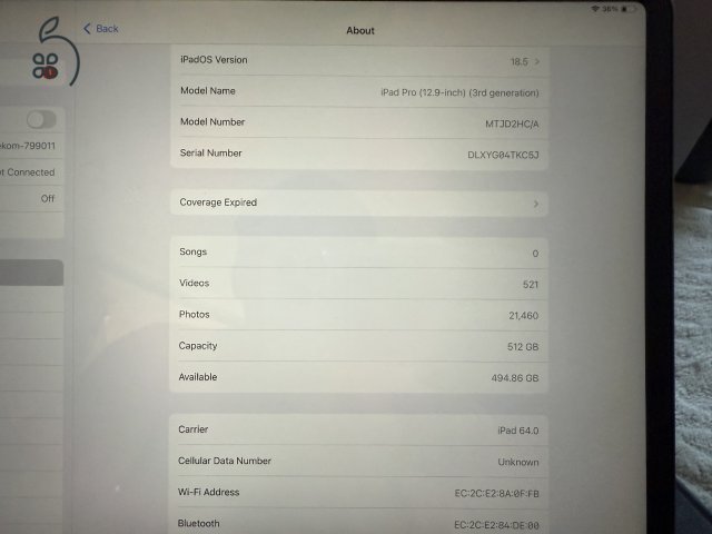 iPad Pro 12.9 3.gen SIM 512GB + Apple Pencil 2 + Apple Smart Keyboard