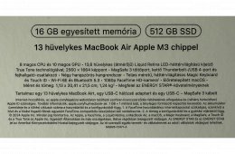 Macbook Air 13 M3 16GB RAM 512GB SSD
