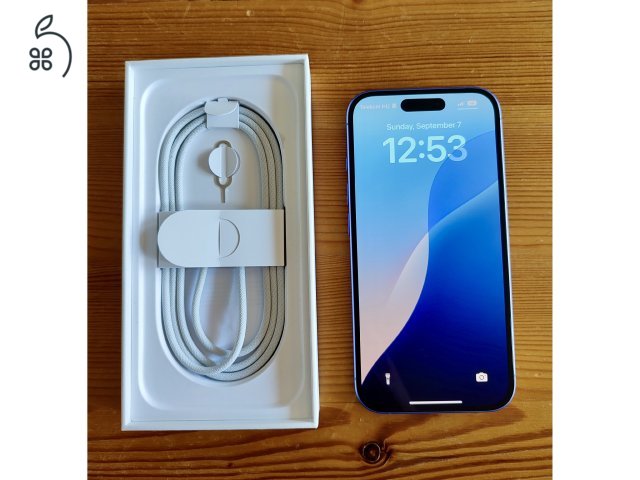 Eladó újszerű Iphone 16 256 Gb tárhellyel, Ultramarin kék színben