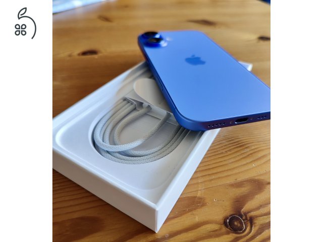 Eladó újszerű Iphone 16 256 Gb tárhellyel, Ultramarin kék színben