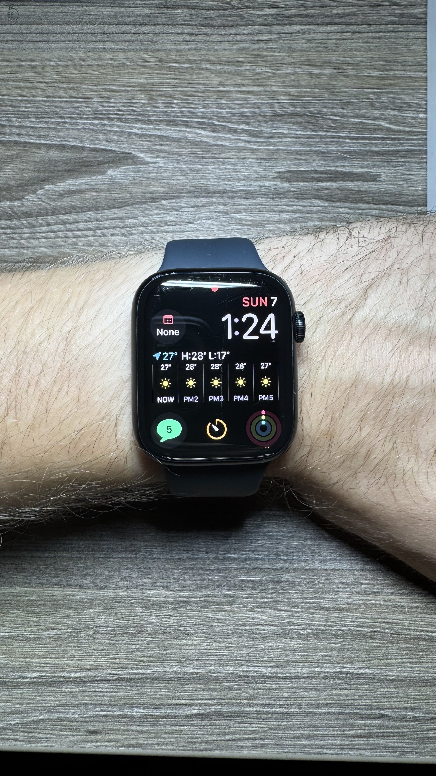Eladó Midnight Apple Watch Series 7 GPS + Cellular 45mm 