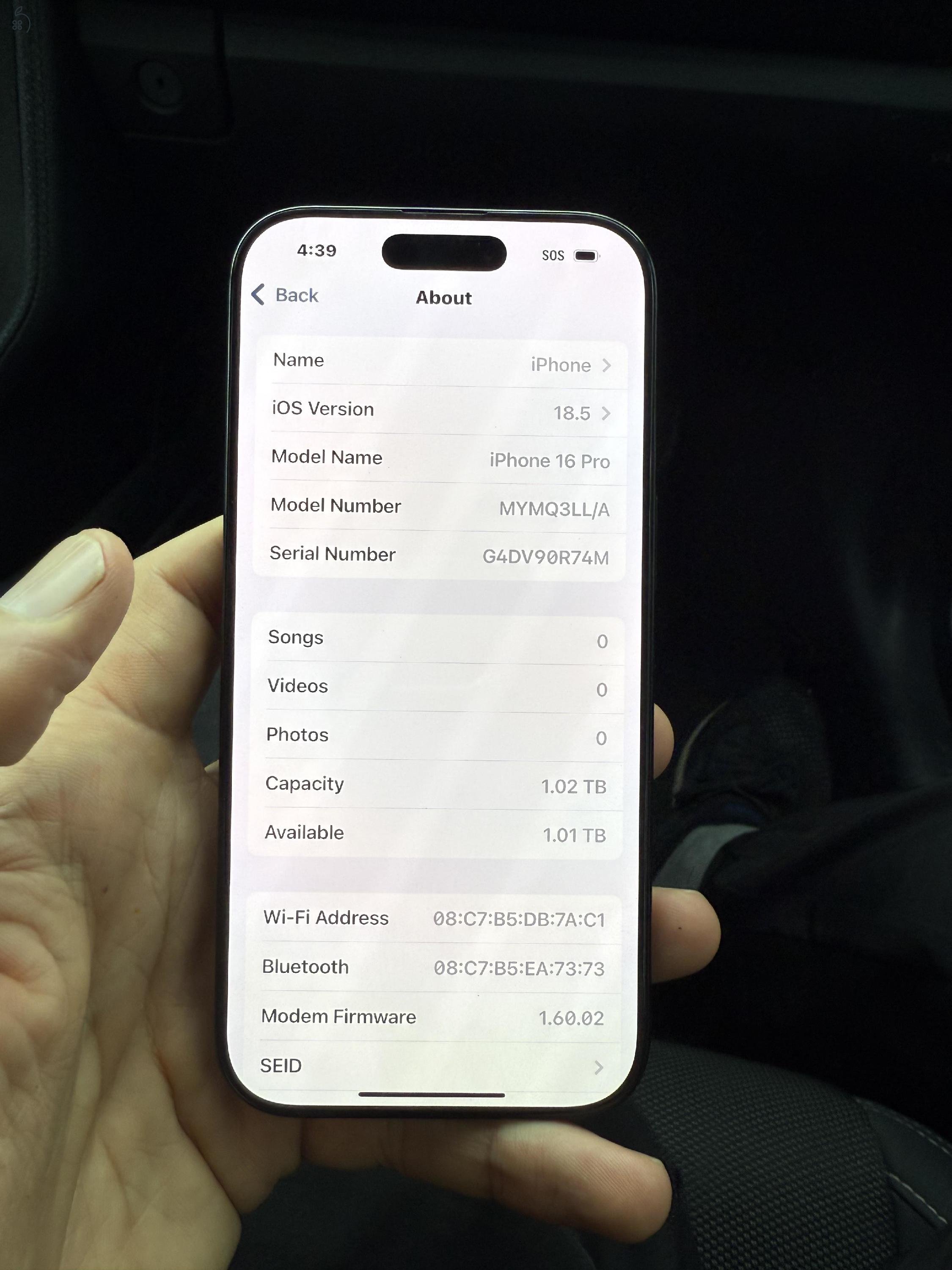 IPHONE 16 PRO 1 TERRA FÚGGETLEN