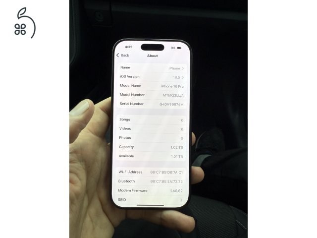 IPHONE 16 PRO 1 TERRA FÚGGETLEN