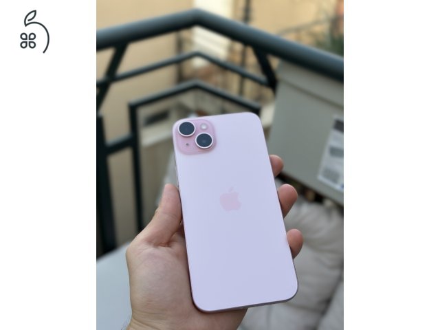 iPhone 15 Plus 128GB 85% AKKU, FÜGGETLEN!! GARANCIÁLIS PINK/ RÓZSASZÍN