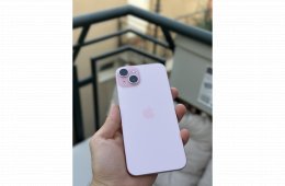 iPhone 15 Plus 128GB 85% AKKU, FÜGGETLEN!! GARANCIÁLIS PINK/ RÓZSASZÍN