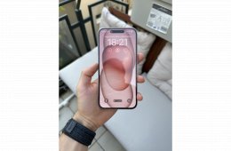 iPhone 15 Plus 128GB 85% AKKU, FÜGGETLEN!! GARANCIÁLIS PINK/ RÓZSASZÍN