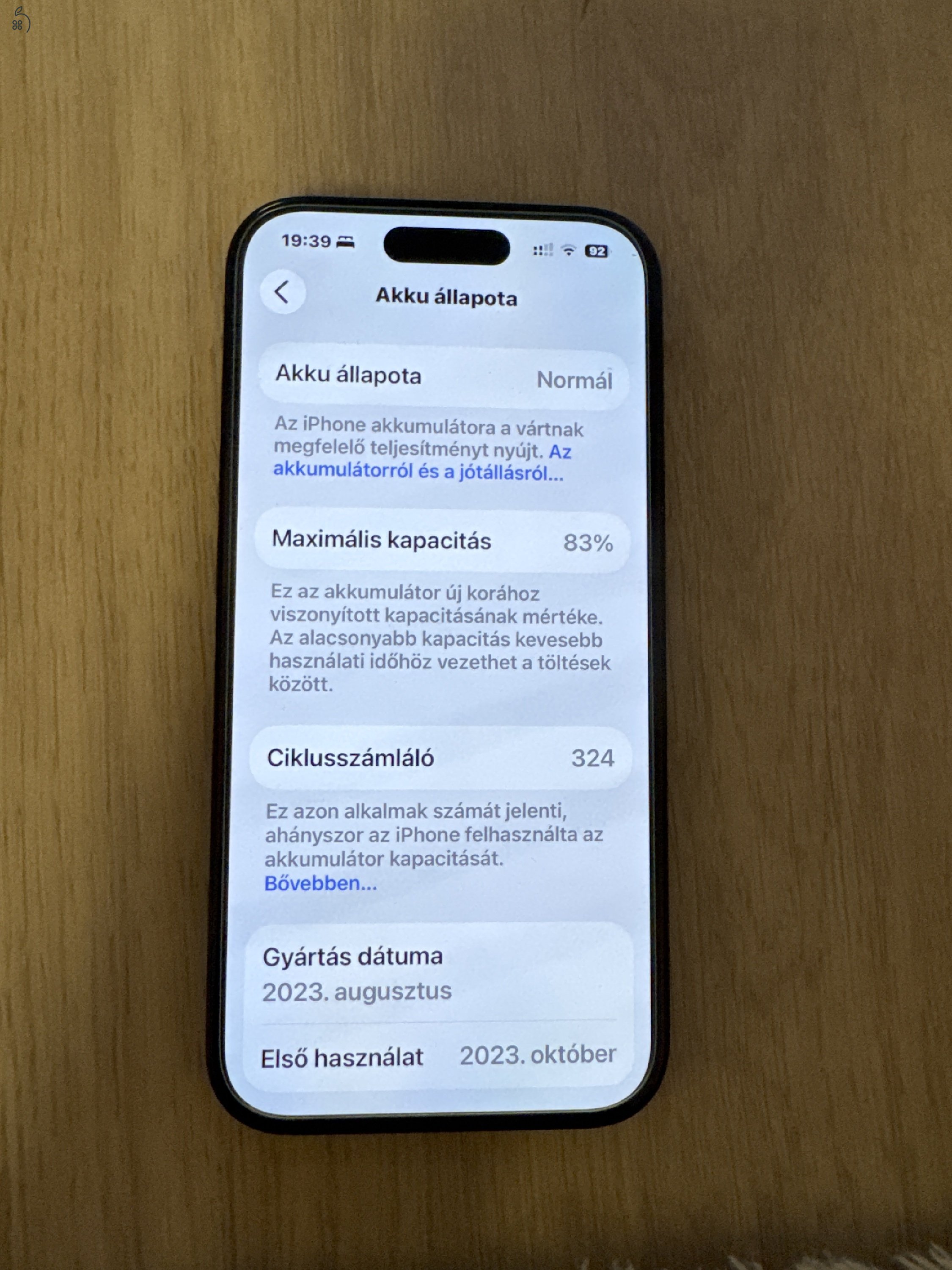 Eladó Iphone 15