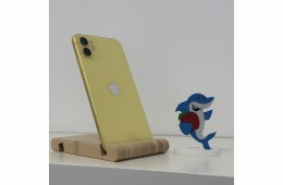 GYÖNYÖRŰ iPhone 11 128GB Yellow -1 ÉV GARANCIA - Kártyafüggetlen, MS3125, 100% Akkumulátor
