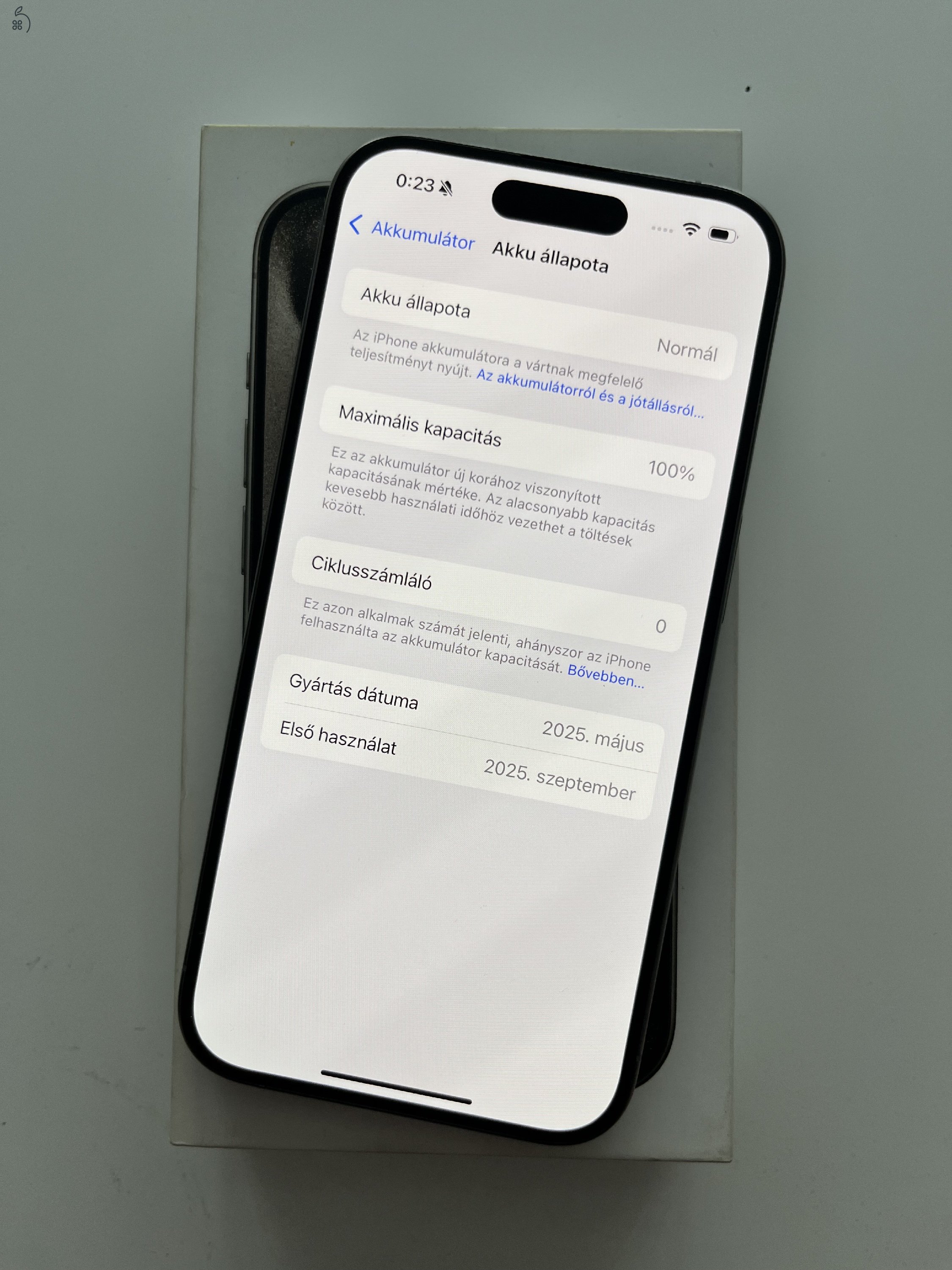 iPhone 15 Pro 128GB Új! 0 perces! 