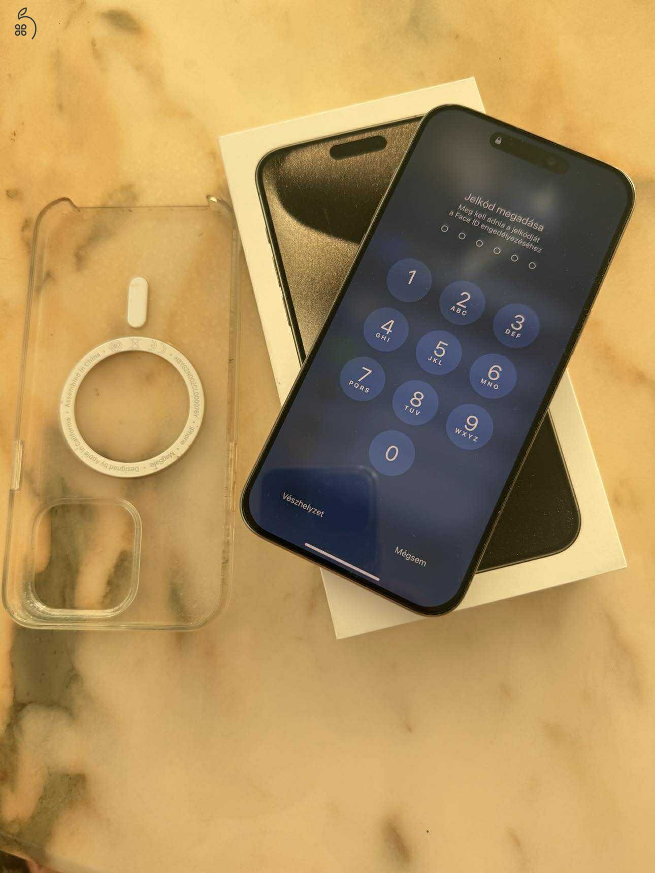 Apple iPhone 15 Pro Max 256GB hibátlan kék telefon eladó!