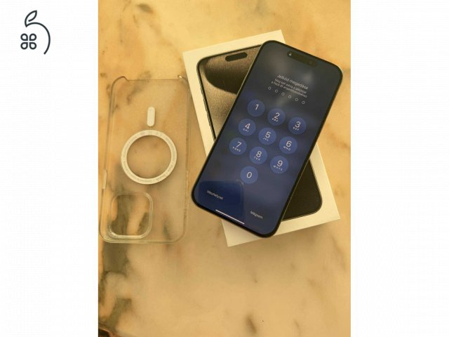 Apple iPhone 15 Pro Max 256GB hibátlan kék telefon eladó!