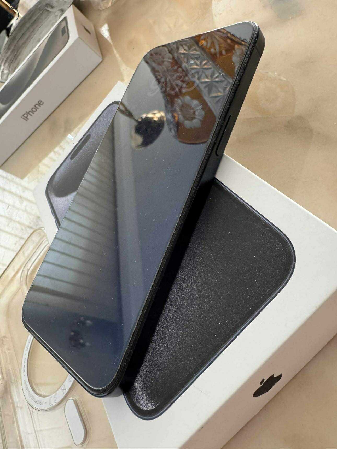 Apple iPhone 15 Pro Max 256GB hibátlan kék telefon eladó!