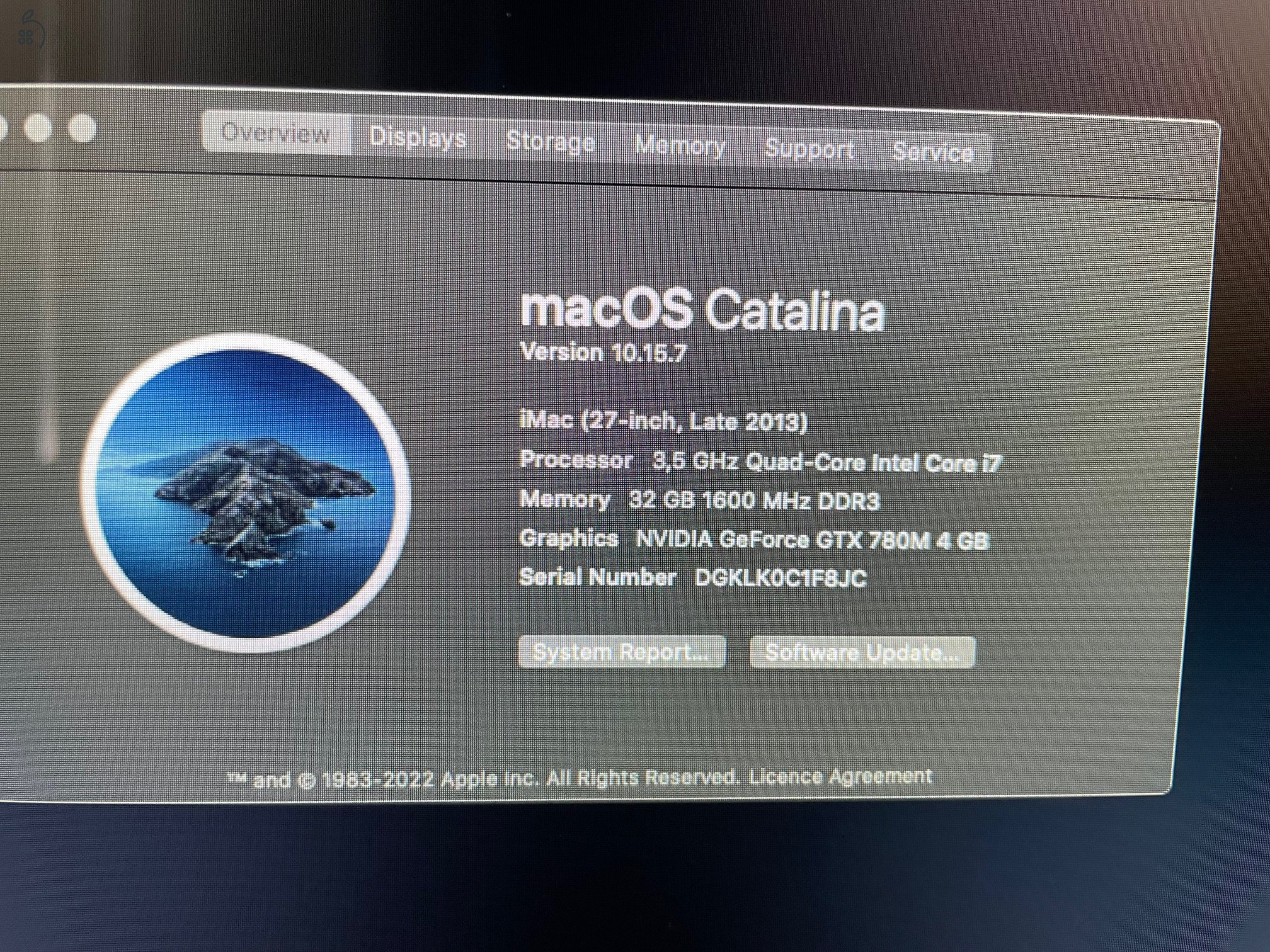 27 inches iMac 32GB Memóriával, 4GB GPU i7, late 2013 - makulátlan állapotban
