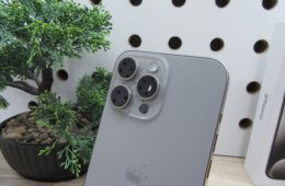 Apple iPhone 15 Pro Max – Natural Titanium – Titán dizájn, 5× optikai zoom – 256 GB – Használt, szép állapot – 3 hónap garanciával