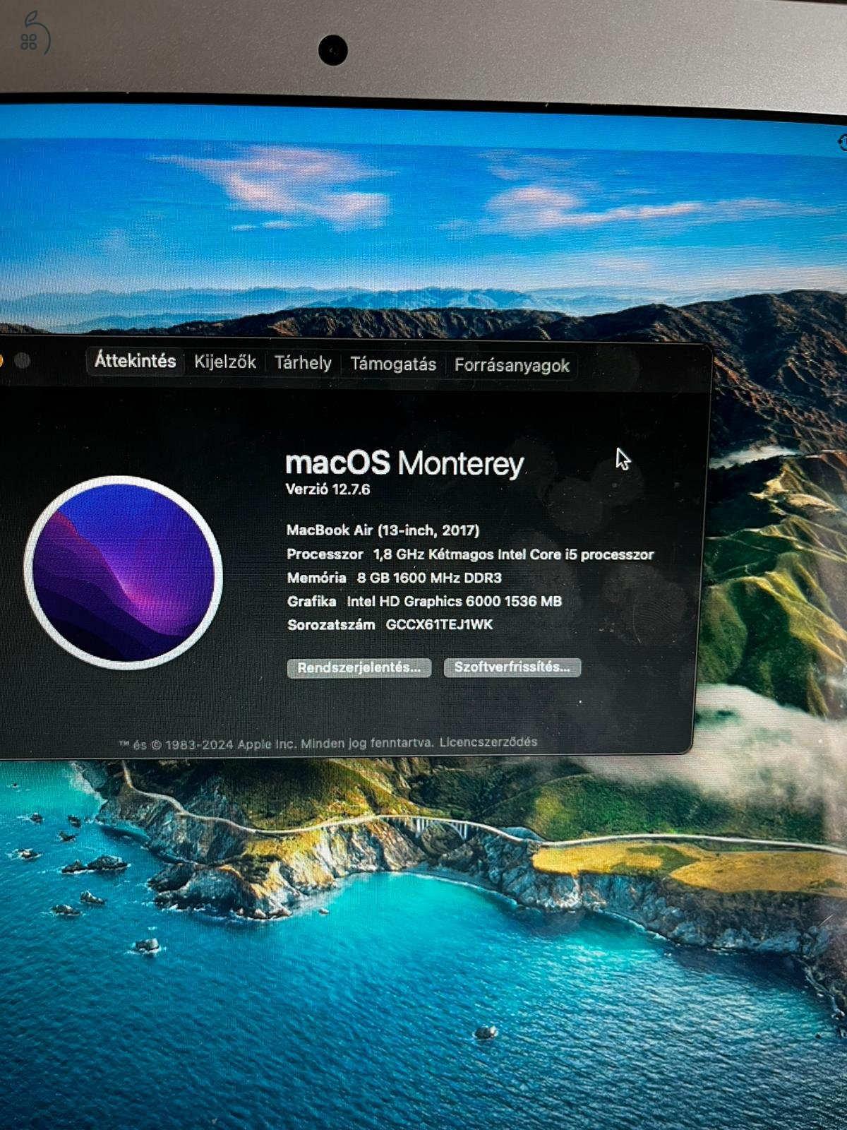 MacBook Air eladó (19-inch, 2017)
