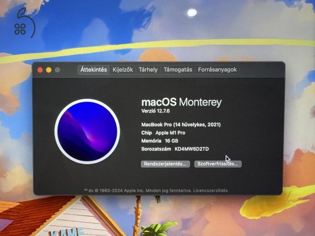MacBook Pro 14-inch M1 Pro 2021 16/512