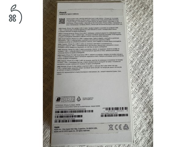 Kítűnő állapotban Iphone 15 256 GB
