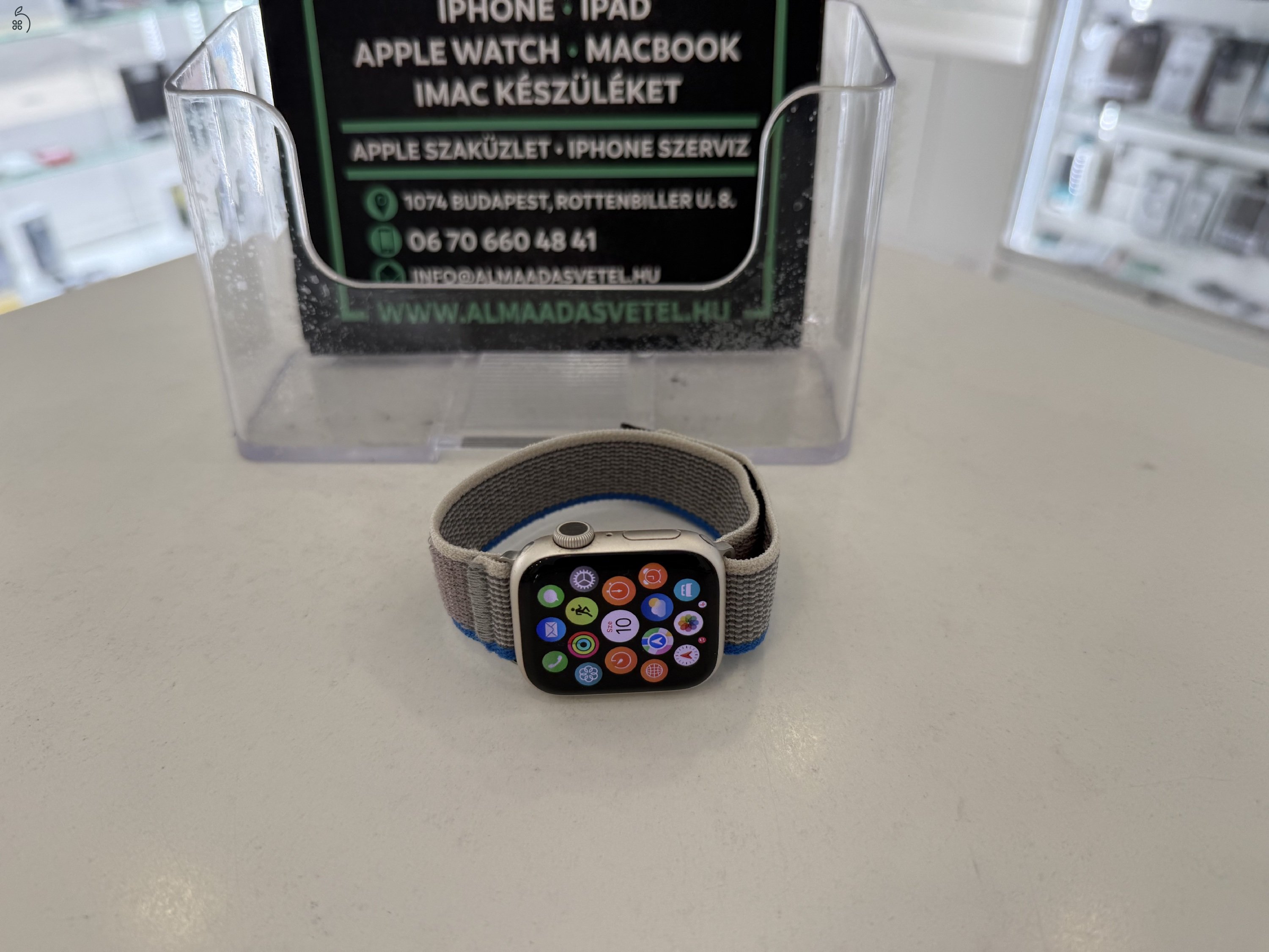 Apple Watch 9 41mm Újszerű/1-3 hónap gar./Akku 95%/p4448