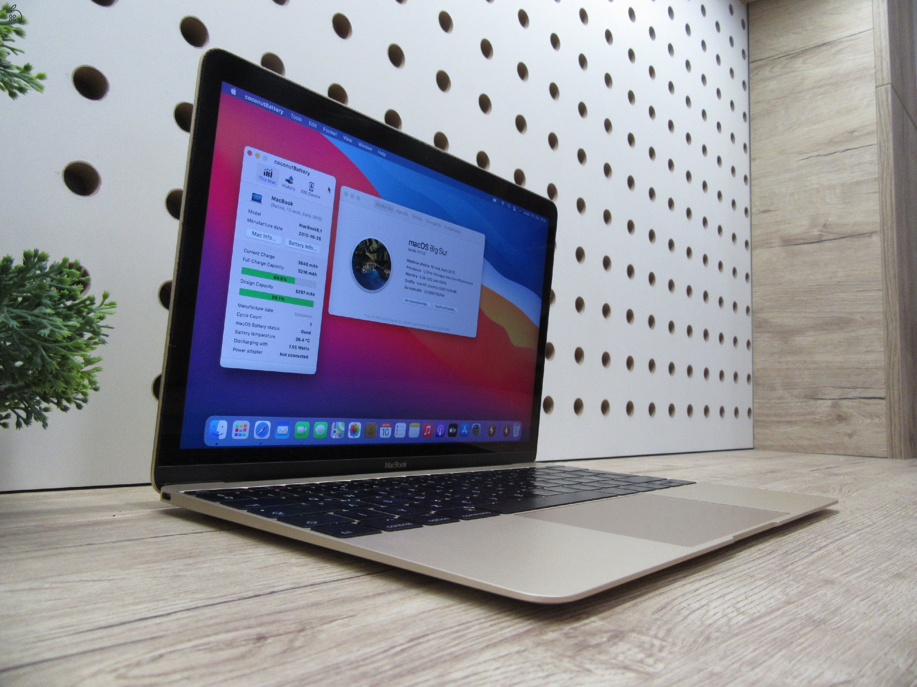 Apple MacBook 12” Retina – Pehelykönnyű hordozhatóság, csendes üzem – 8 GB RAM / 256 GB SSD – Használt, szép állapot – 100% akku (1 ciklus) – 3 hónap garanciával
