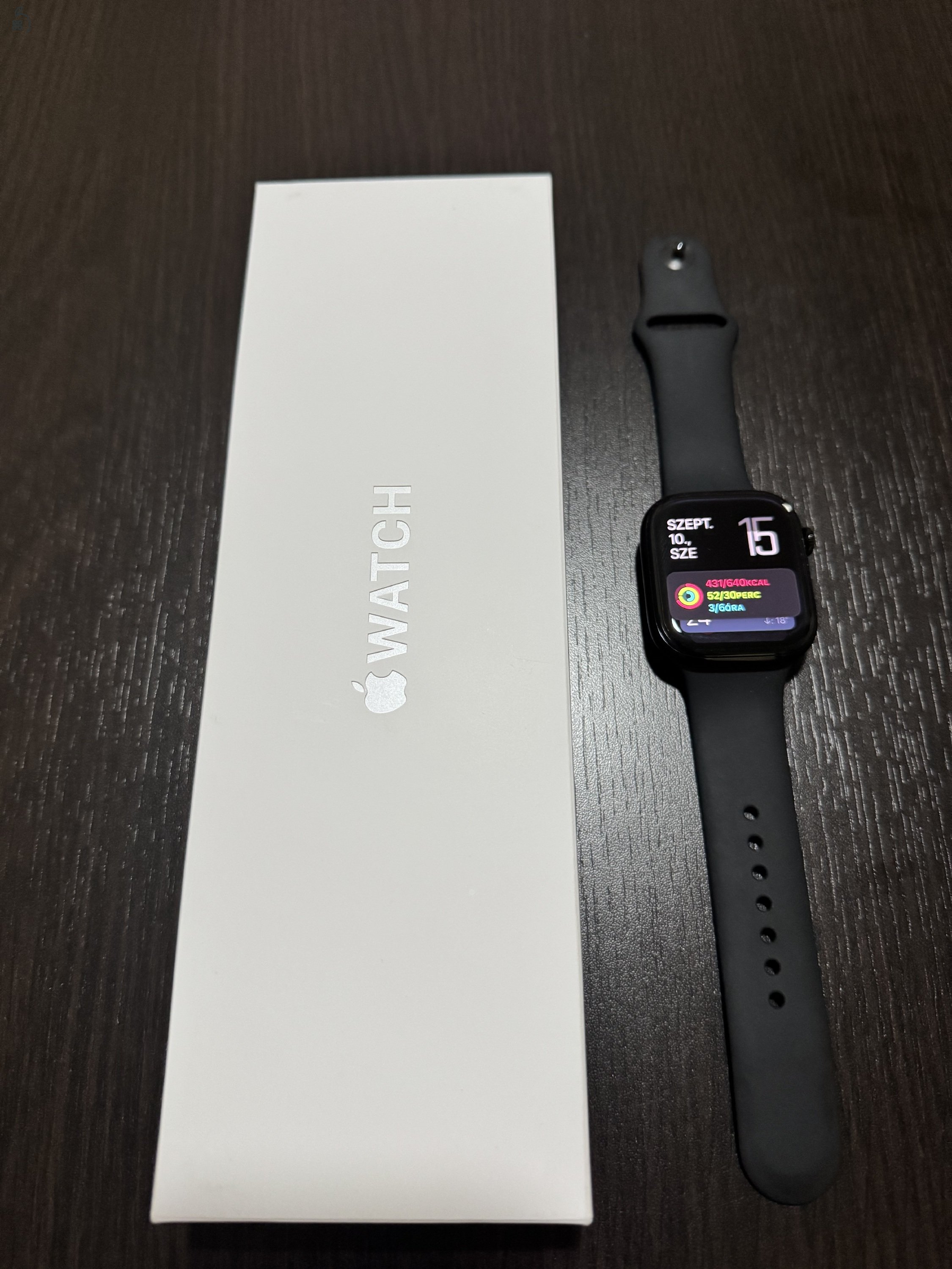 Apple Watch S10 Cellular 46mm Jet Black Alu Case With Black Sport Band S/M