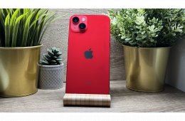  iPhone 14 Plus 128GB Piros, Független - Garancia, Számla 