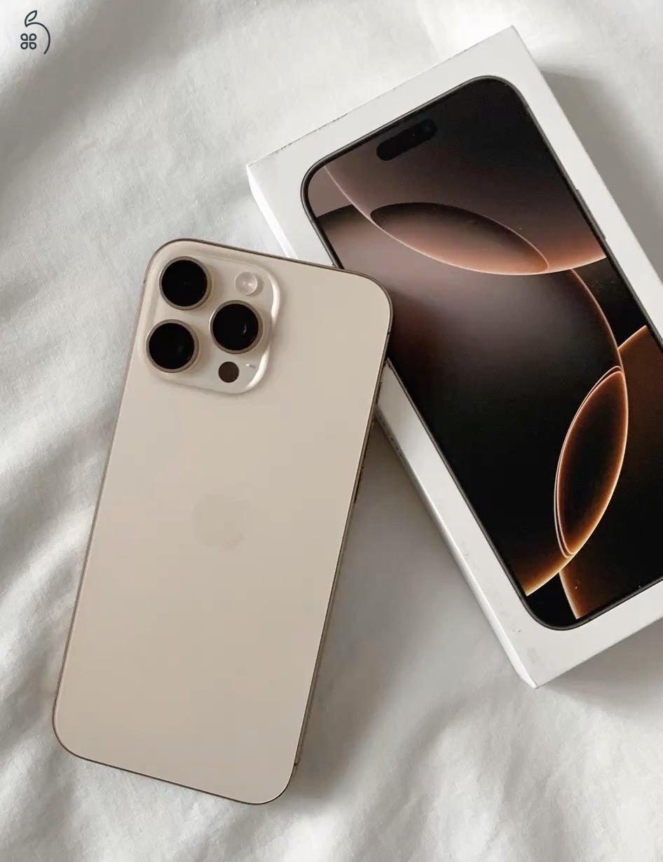 iPhone 16 PRO 256 GB - desert titanium - 100% akksi
