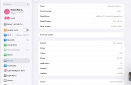 iPad Pro 12.9 hüvelykes Ezüst 6. generáció Wifi + Cellular M2 chip Apple Intelligencia 