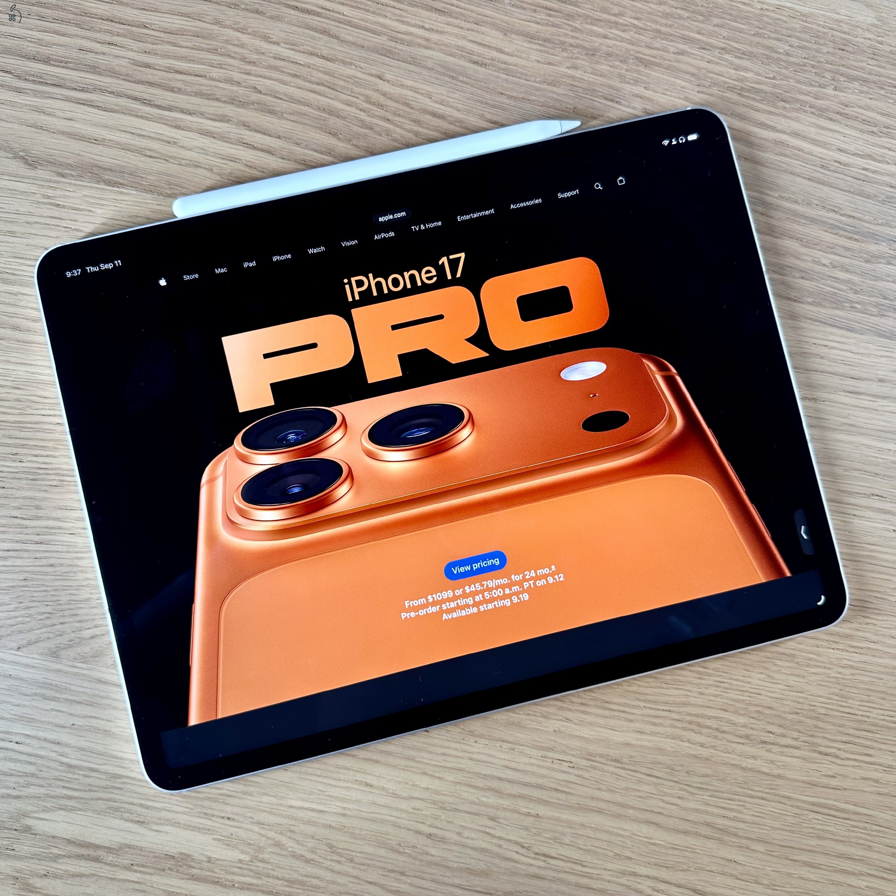 iPad Pro 12.9 hüvelykes Ezüst 6. generáció Wifi + Cellular M2 chip Apple Intelligencia 