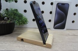 Apple iPhone 15 Pro – Blue Titanium – Titán dizájn, Pro teljesítmény – 128 GB – Használt, karcmentes – 3 hónap garanciával