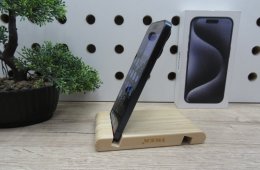 Apple iPhone 15 Pro – Blue Titanium – Titán dizájn, Pro teljesítmény – 128 GB – Használt, karcmentes – 3 hónap garanciával
