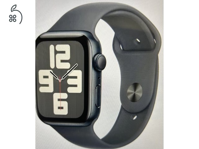 Apple Watch SE (2024) GPS 44mm éjfekete ÚJ BONTATLAN AZONNAL ÁTVEHETŐ