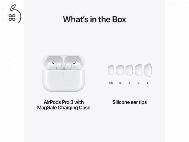 Apple AirPods Pro 3 - bontatlan, új - 1 év Apple garancia