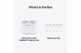 Apple AirPods Pro 3 - bontatlan, új - 1 év Apple garancia