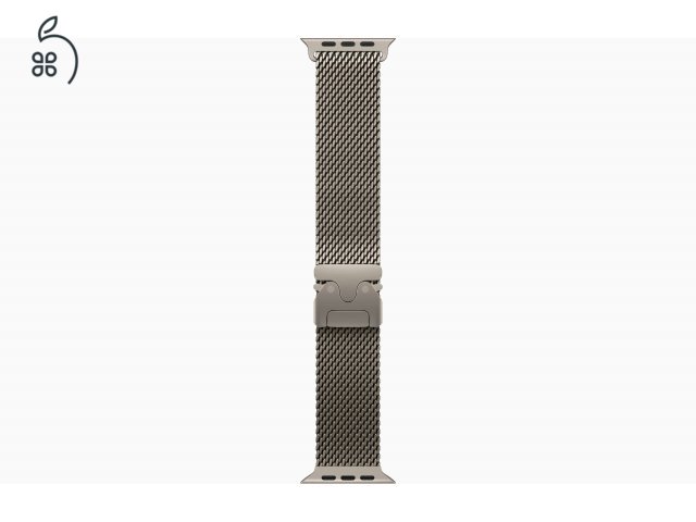 Apple Watch Ultra 3 - Titán Natúr / Titán Black 49 mm Milanaise - bontatlan, 1 év Apple garancia 