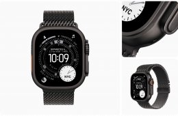 Apple Watch Ultra 3 - Titán Natúr / Titán Black 49 mm Milanaise - bontatlan, 1 év Apple garancia 