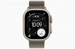 Apple Watch Ultra 3 - Titán Natúr / Titán Black 49 mm Milanaise - bontatlan, 1 év Apple garancia 