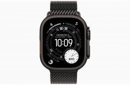 Apple Watch Ultra 3 - Titán Natúr / Titán Black 49 mm Milanaise - bontatlan, 1 év Apple garancia 