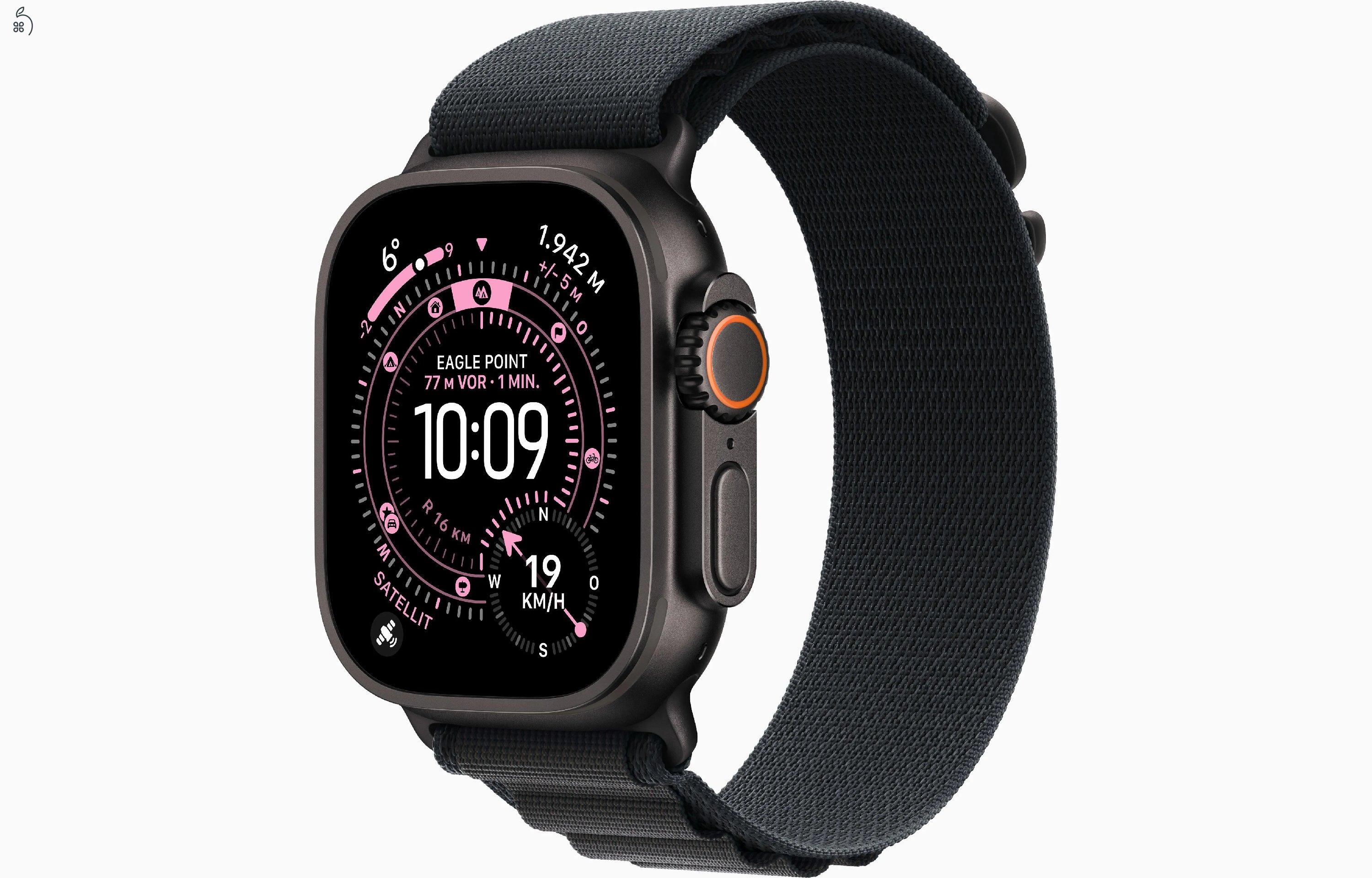 Apple Watch Ultra 3 - Titán Natúr / Titán Black 49 mm több szíjjal- bontatlan, 1 év Apple garancia