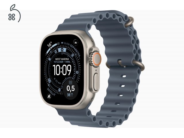 Apple Watch Ultra 3 - Titán Natúr / Titán Black 49 mm több szíjjal- bontatlan, 1 év Apple garancia