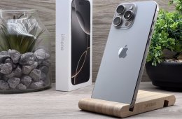 Hibátlan iPhone 16 Pro Max Natural Titanium 256GB 2 ÉV Garanciával Számlával 100% Akksi