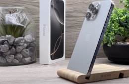 Hibátlan iPhone 16 Pro Max Natural Titanium 256GB 2 ÉV Garanciával Számlával 100% Akksi