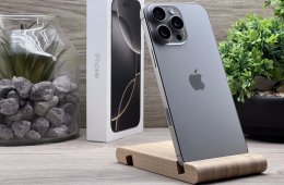 Hibátlan iPhone 16 Pro Max Natural Titanium 256GB 2 ÉV Garanciával Számlával 100% Akksi