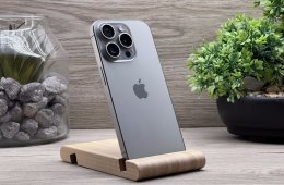 Hibátlan iPhone 15 Pro Natural Titanium 256GB 2 ÉV Garanciával Számlával
